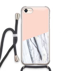 A touch of peach: iPhone 7 Transparant Hoesje met koord