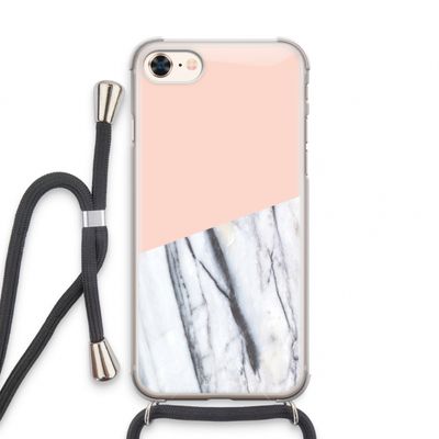 A touch of peach: iPhone 7 Transparant Hoesje met koord