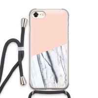 A touch of peach: iPhone 7 Transparant Hoesje met koord