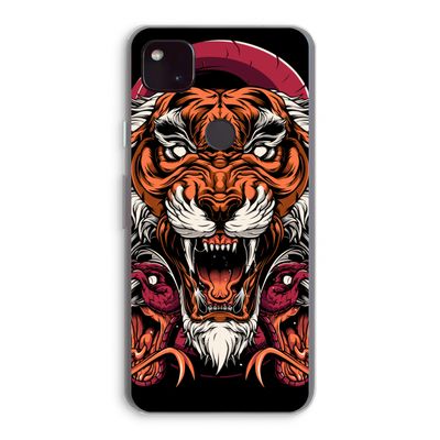 Tiger and Rattlesnakes: Google Pixel 4a 5G Transparant Hoesje