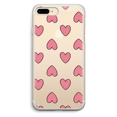 Ondersteboven verliefd: iPhone 7 Plus Transparant Hoesje