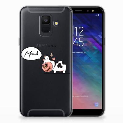 Samsung Galaxy A6 (2018) Telefoonhoesje met Naam Cow Samsung Galaxy A6 (2018) Telefoonhoesje met Naam Cow