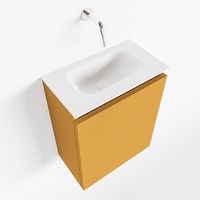 Toiletmeubel Mondiaz Ture | 40 cm | Meubelkleur Ocher | Eden wastafel Talc Midden | Zonder kraangat