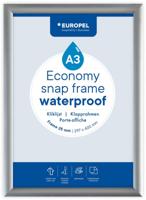 Europel clicklijst Economy, waterdicht, lijst 25 mm, ft A3, zilver