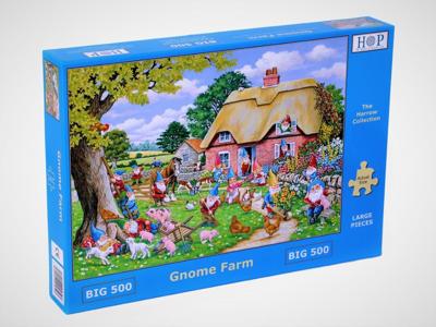 Gnome Farm Puzzel 500 XL Stukjes