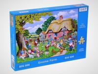 Gnome Farm Puzzel 500 XL Stukjes