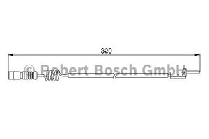 Waarschuwingscontact, remvoering-/blokslijtage achter AP214