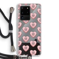 Chicks before dicks: Samsung Galaxy S20 Ultra Transparant Hoesje met koord