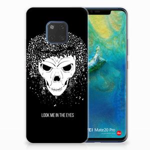 Silicone Back Case Huawei Mate 20 Pro Skull Hair