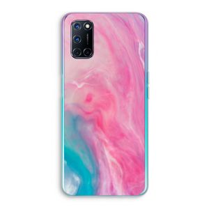 Roze explosie: Oppo A92 Transparant Hoesje