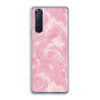 Abstract Painting Pink: Sony Xperia 5 II Transparant Hoesje