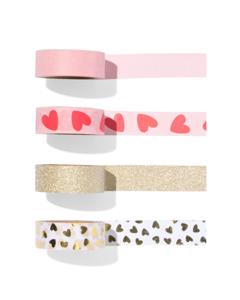 HEMA Washi Tape Hart - 4 Stuks