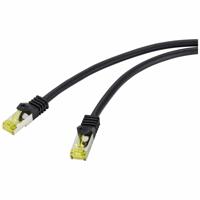 Renkforce RF-4995168 RJ45 Netwerkkabel, patchkabel CAT 6a (losse kabel CAT 7) S/FTP 20.00 m Zwart TPE-mantel, Flexibel, Vlambestendig 1 stuk(s)