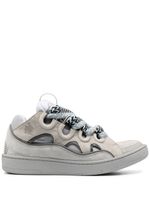 Lanvin baskets Curb en cuir - Gris