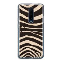 Arizona Zebra: OnePlus 7 Pro Transparant Hoesje