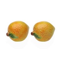 Peper- en Zoutvat Versa Keramisch Dolomite Citroen 5,2 X 7,2 X 5,6 CM