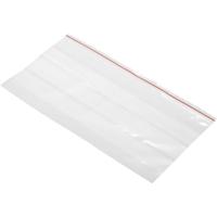 Hersluitbare zak met etiketstrook (b x h) 220 mm x 120 mm Transparant Polyethyleen