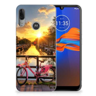 Motorola Moto E6 Plus | Silliconen Back Cover | Amsterdamse Grachten