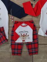 Babypyjama speciaal voor kerstcapsule familie ecru - thumbnail