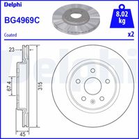 Remschijf BG4969C