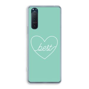 Best heart pastel: Sony Xperia 5 II Transparant Hoesje