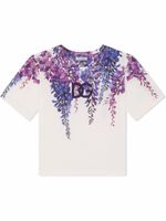 Dolce & Gabbana Kids t-shirt à logo imprimé - Blanc