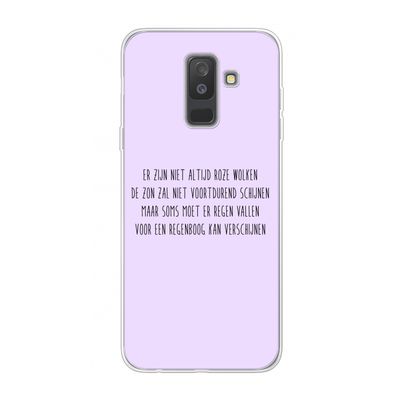 Regenboog: Samsung Galaxy A6 Plus (2018) Transparant Hoesje