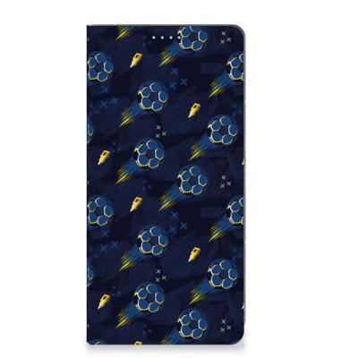 Hoesje met Magneet voor Motorola Moto G72 Voetbal Hoesje met Magneet voor Motorola Moto G72 Voetbal