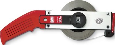 BMI Meetband met frame | lengte 30 m bandbreedte 13 mm | A EG II | aluminium wit stalen rolbandmaat | 1 stuk - 301024030AF 301024030AF