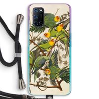 Carolinaparkiet: Oppo A92 Transparant Hoesje met koord