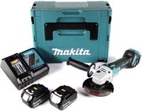 Makita DGA511RTJ 18v Haakse slijper 125mm | 18v 5.0Ah Li-ion in M-box