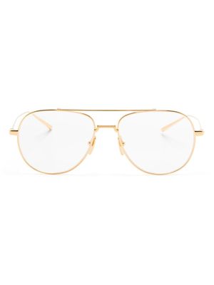 Dita Eyewear lunettes de vue à monture pilote - Or
