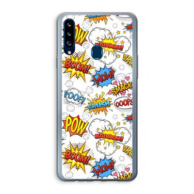 Pow Smack: Samsung Galaxy A20s Transparant Hoesje