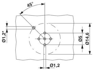 Phoenix Contact 1441914 Sensor/actuator inbouwconnector M12 Aantal polen: 5 Bus, inbouw 20 stuk(s)