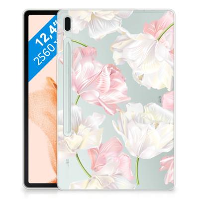 Samsung Galaxy Tab S7FE | Siliconen hoesje | Lovely Flowers