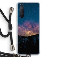 Travel to space: Sony Xperia 5 II Transparant Hoesje met koord