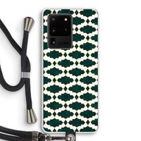 Moroccan tiles: Samsung Galaxy S20 Ultra Transparant Hoesje met koord