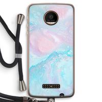 Fantasie pastel: Motorola Moto Z Force Transparant Hoesje met koord