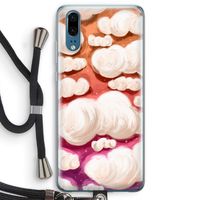 Katoen Wolken: Huawei P20 Transparant Hoesje met koord
