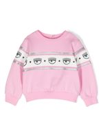 Chiara Ferragni Kids sweat à motif Eyelike - Rose - thumbnail