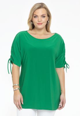 Yoek Tuniek met plooien | Groen | Maat 58/60