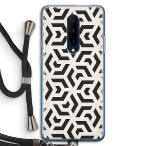 Crazy pattern: OnePlus 7 Pro Transparant Hoesje met koord