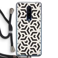 Crazy pattern: OnePlus 7 Pro Transparant Hoesje met koord