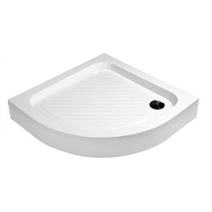 Douchebak SaniClear Tripoli | 80x80x15 cm | ABS | Excl.Afvoer | Kwartrond | Wit