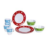 Bo-Camp Happy Camp melamine serviesset - 12-delig