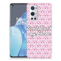 OnePlus 9 Pro Silicone-hoesje Flowers Pink DTMP - thumbnail