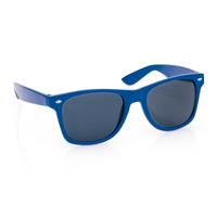 Hippe Party zonnebril - blauw - plastic - UV400 - verkleedbril - carnaval/verkleed Hippe Party zonnebril - blauw - plastic - UV400 - verkleedbril - carnaval/verkleed