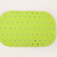 Anti-slip bad- en douchematten - 54x35 cm lime groen - thumbnail