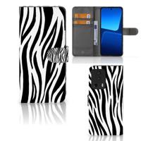 Xiaomi 13 Lite | Telefoonhoesje | Met pasjeshouder | Zebra