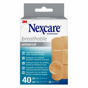 Nexcare 3m Breathable Univer. Strips 40 N0340as